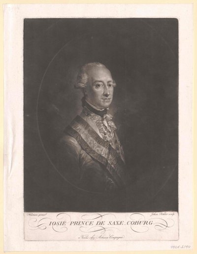 Prins av Sachsen Coburg-Saalfeld Frederic Josiah av Artist Unknown
