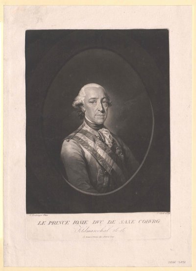 Prins av Sachsen Coburg-Saalfeld Frederic Josiah av Artist Unknown