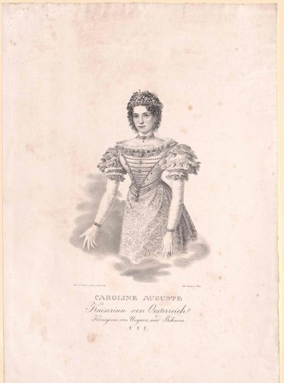 Prinsessa av Bayern (1792-1873) Caroline av Artist Unknown