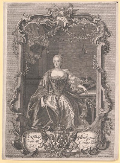 Prinsessan av Bayern Maria Josefa av Artist Unknown