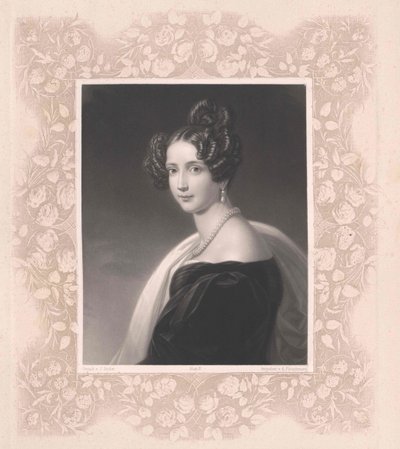 Prinsessan av Bayern Sophie (tryck) av Artist Unknown