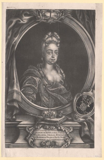 Prinsessan av Braunschweig-Lüneburg Wilhelmine Amalie av Artist Unknown