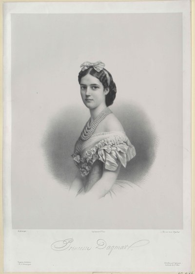 Prinsessan av Danmark Dagmar av Artist Unknown