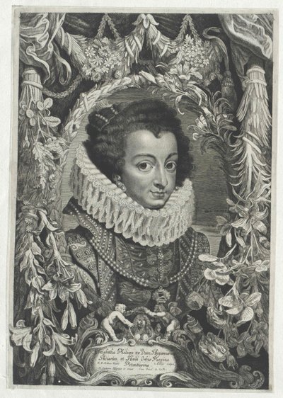 Prinsessan av Frankrike Elisabeth (tryck) av Artist Unknown
