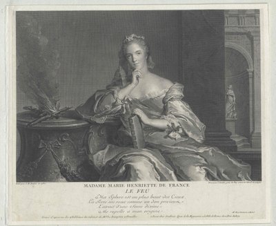 Prinsessa av Frankrike Marie Henriette av Artist Unknown