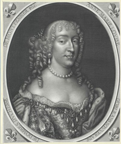 Prinsessan av Orl0061006es Anne Mary Louise (tryck) av Artist Unknown