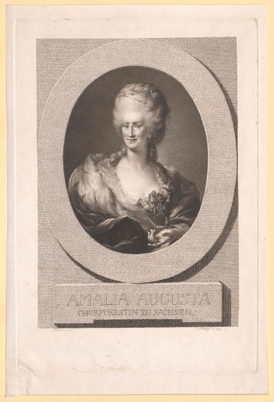 Prinsessa av Pfalz-Zweibrücken-Birkenfeld Amalie Auguste av Artist Unknown
