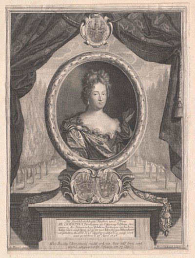 Prinsessa av Sachsen-Weissenfels Christine av Artist Unknown
