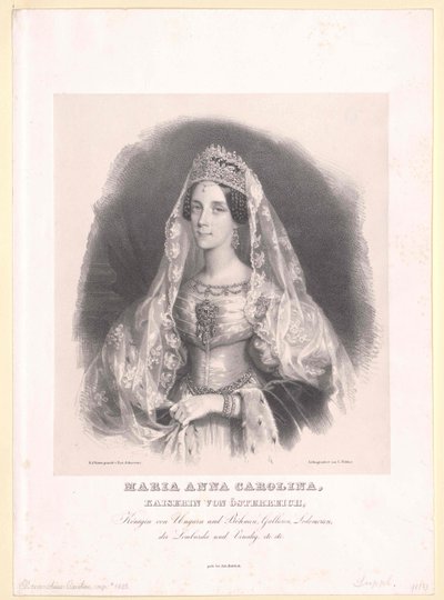 Prinsessan av Savoyen-Sardinien Maria Anna av Artist Unknown