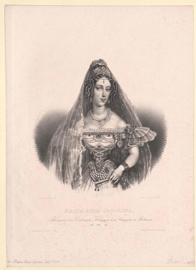 Prinsessan av Savoyen-Sardinien Maria Anna av Artist Unknown