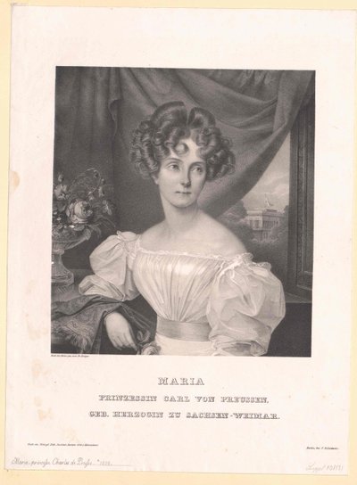 Prinsessa av Sachsen-Weimar Eisenach Maria av Artist Unknown
