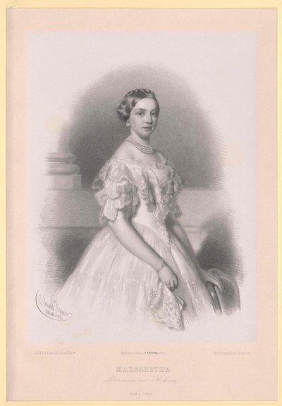 Prinsessa av Sachsen Margareta av Artist Unknown