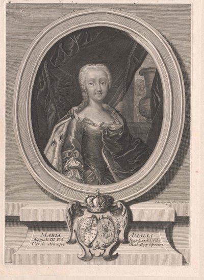 Prinsessan av Sachsen Marie Amalie av Artist Unknown