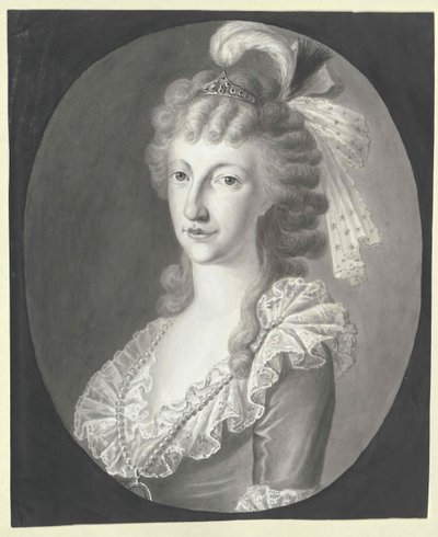 Prinsessan av båda Sicilierna Maria Theresia (tryck) av Artist Unknown