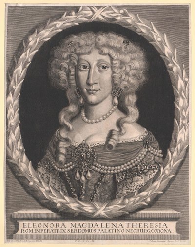 Prinsessa av slottet Eleonora Magdalene Theresia av Artist Unknown