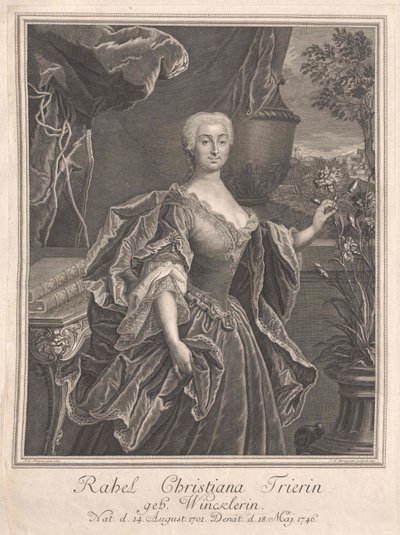Rahel christiana Winckler av Artist Unknown