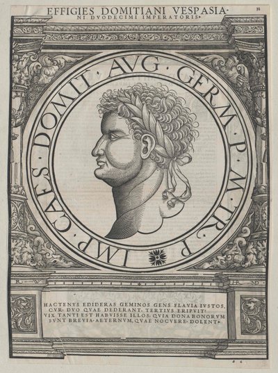 Romerske kejsaren Domitianus av Artist Unknown