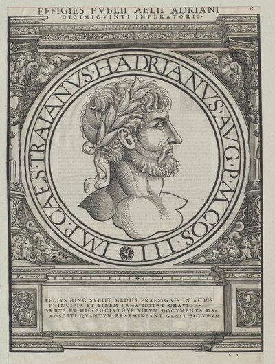 Romerske kejsaren Hadrianus av Artist Unknown