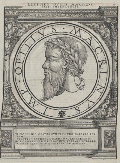 Romerske kejsaren Macrinus av Artist Unknown