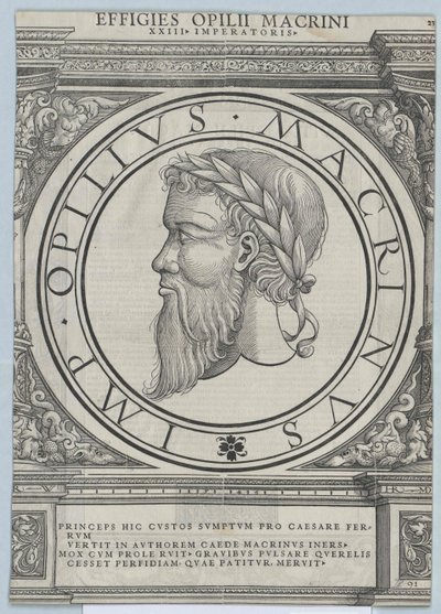 Romerske kejsaren Macrinus av Artist Unknown