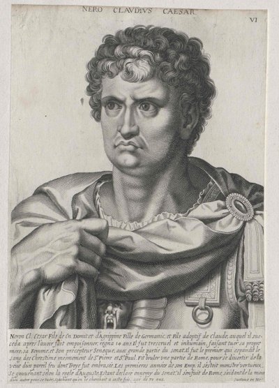Romerske kejsaren Nero (tryck) av Artist Unknown
