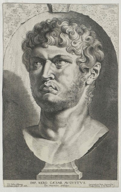 Romerske kejsaren Nero (tryck) av Artist Unknown