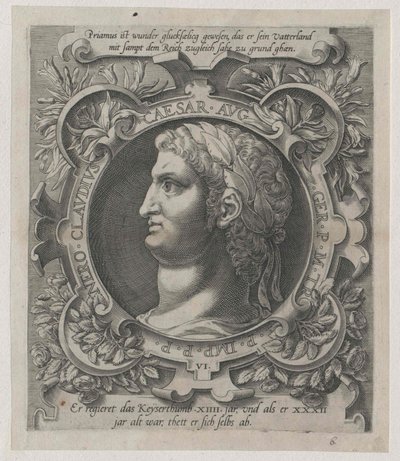 Romerske kejsaren Nero (tryck) av Artist Unknown
