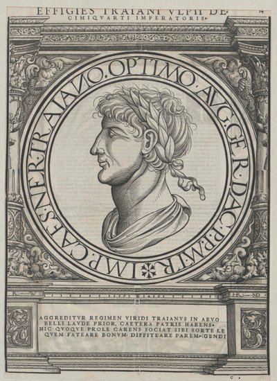 Romerske kejsaren Trajanus av Artist Unknown