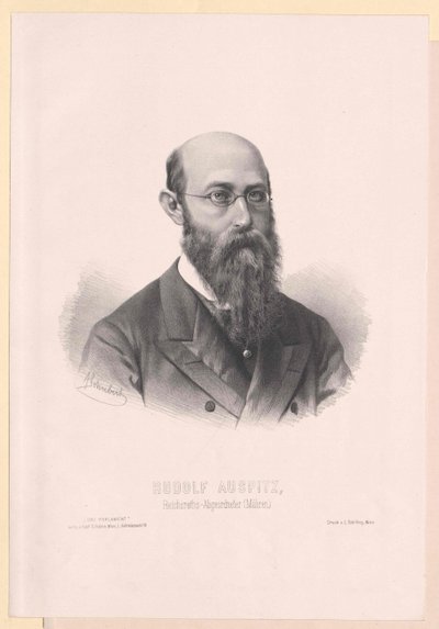 Rudolf Auspitz (tryck) av Artist Unknown