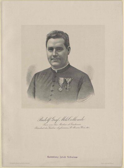 Rudolf greve Mels-Colloredo (tryck) av Artist Unknown