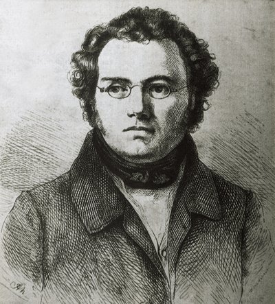 SCHUBERT, Franz (1797-1828). Österrikisk romantisk kompositör. Etsning. av Artist Unknown