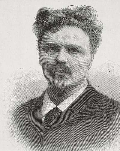 STRINDBERG, August (1849-1912). Portrait of August Strindberg. Engraving. av Artist Unknown