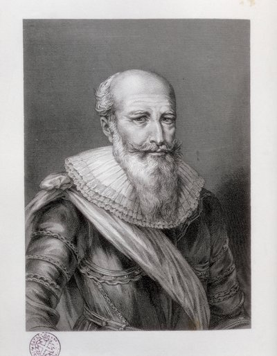 SULLY, Maximilian av Bethune, hertig av (1560-1641). Engelsk statsman. Etsning. SPANIEN. KATALONIEN. Barcelona, Katalonien. Biblioteca de Catalunya (Kataloniens nationalbibliotek) av Artist Unknown