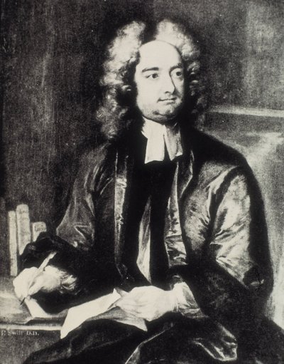 SWIFT, Jonathan (1667-1745). Irländsk präst och satirförfattare. Porträtt som dekanus i St. Patrick