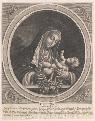 Sankt Rosa av Lima av Artist Unknown