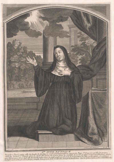 Saint Scholastica av Artist Unknown