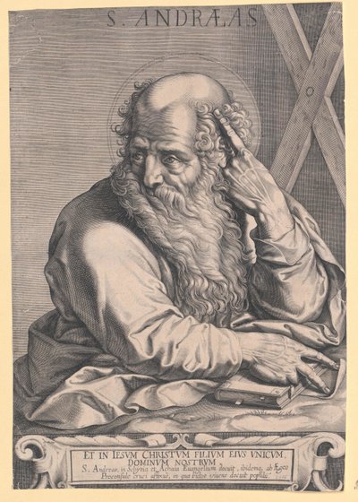 Den helige aposteln Andreas av Artist Unknown