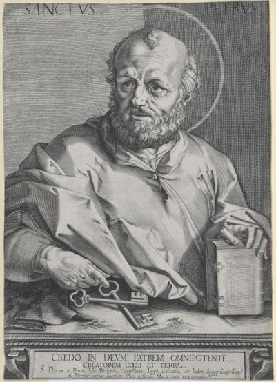 Den helige aposteln Petrus av Artist Unknown