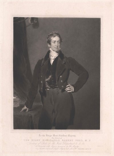 Sir Robert Peel av Artist Unknown