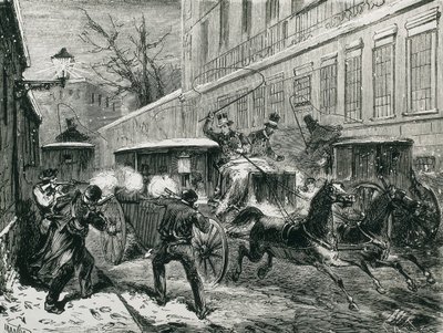 Spanien (1870). Mordet på general Prim (Madrid den 27 december av Artist Unknown