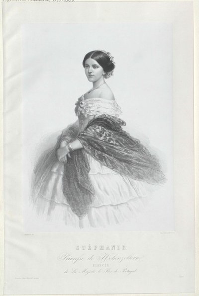 Stephanie Friederike av huset Hohenzollern-Sigmaringen av Artist Unknown