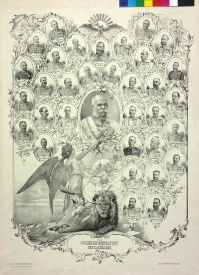 Tuppkammen hos generalerna i k.  k. armén av Artist Unknown