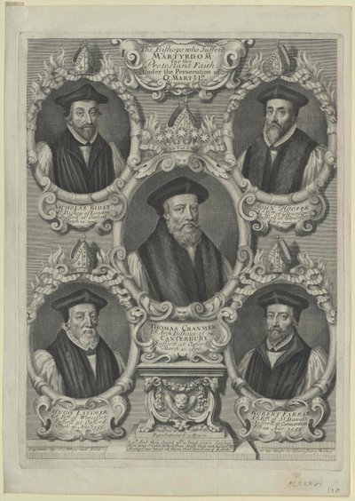 Thomas Cranmer (tryck) av Artist Unknown
