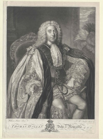 Thomas Pelham-Holles hertig av Newcastle av Artist Unknown