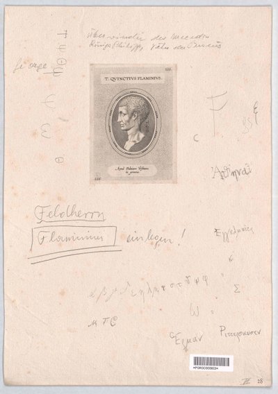 Titus Quinctius Flaminius (tryck) av Artist Unknown