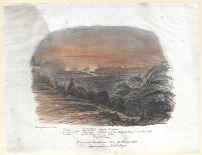 Wien natten mellan den 28 och 29 oktober 1848. Oktober 1848. rekord från Kahlenberge (topp) av Artist Unknown