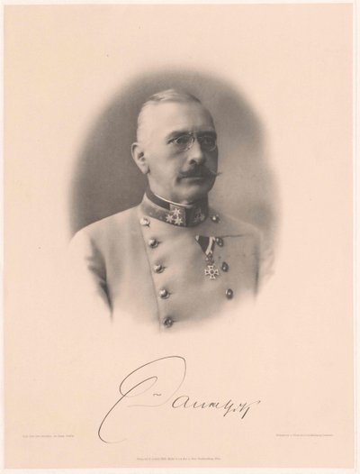 Viktor greve Dankl von Krasnik (tryck) av Artist Unknown