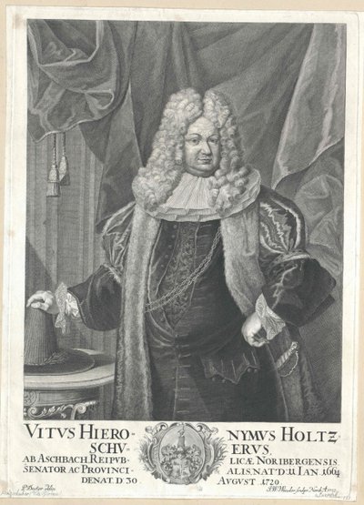 Vitus Jerome Holzschuher från Aspach av Artist Unknown