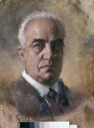 Porträtt av Umberto Menotti Maria Giordano (oljemålning) av Arturo Rietti