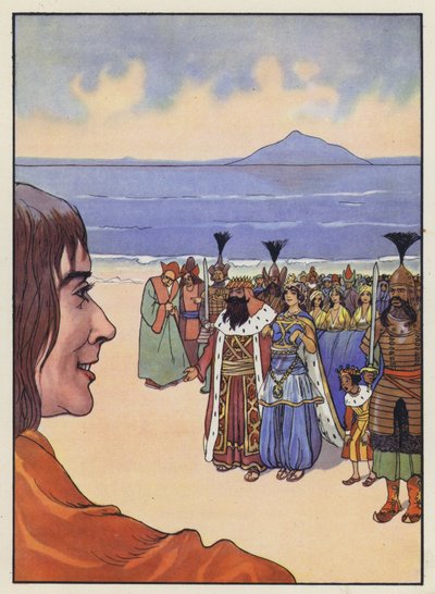 Illustration för Gullivers resor av Jonathan Swift av Artus Scheiner